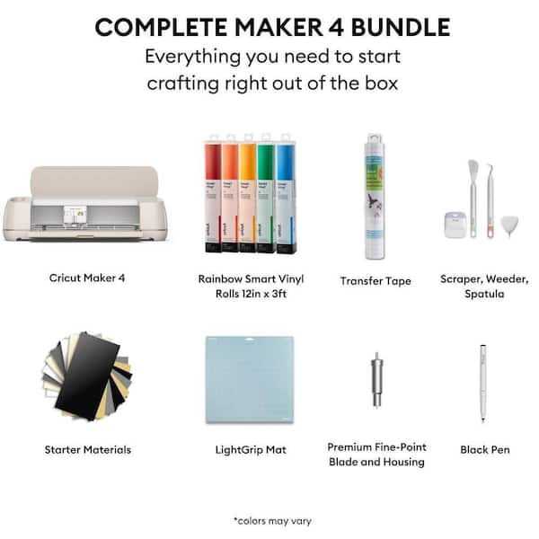 Cricut Maker 4 Seashell Cutting Machine Bundle with Rainbow Smart