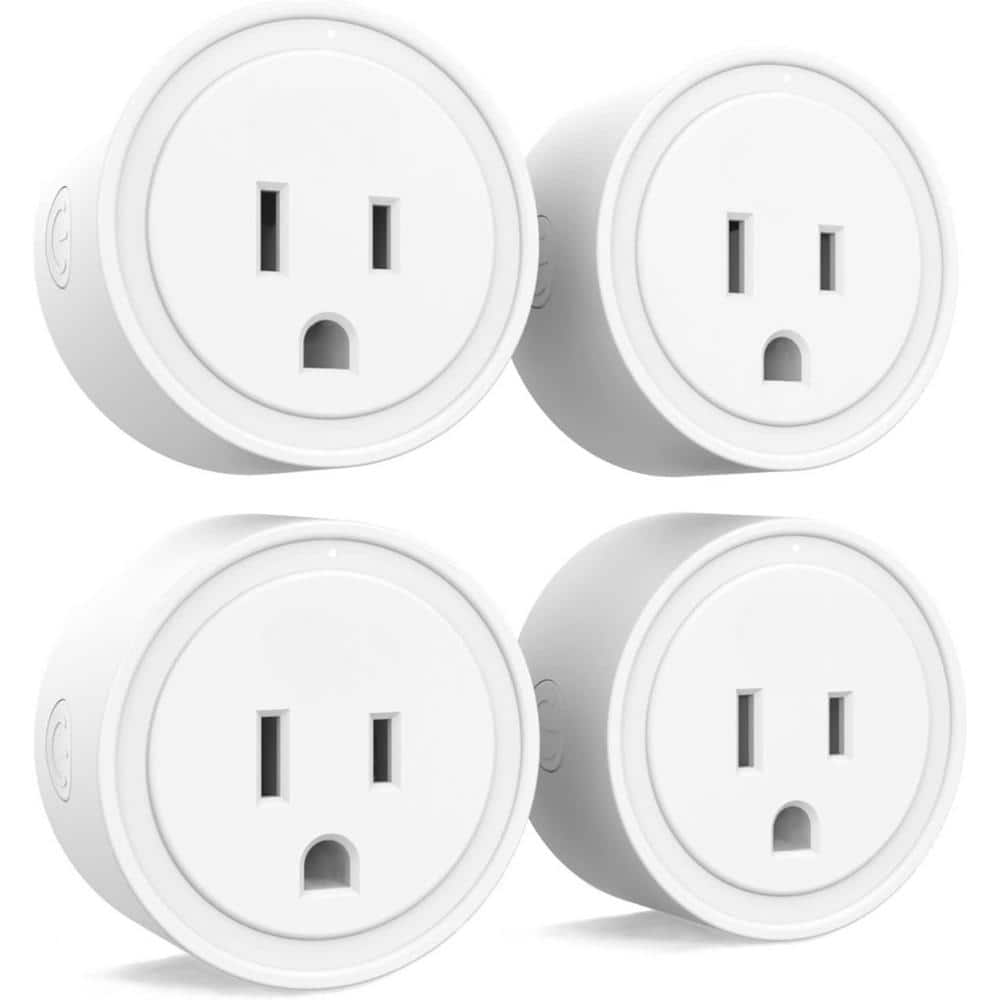 15 Amp 120-Volt Mini Smart Plug for Smart Home, Remote Control Lights and D