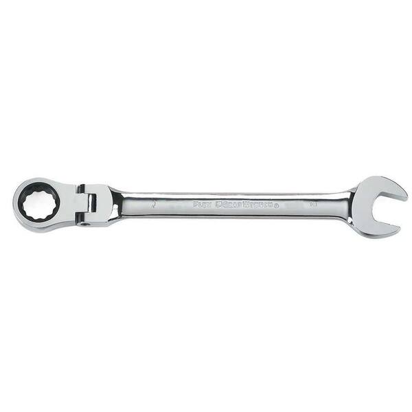 GEARWRENCH 7/16 in. SAE 72-Tooth Flex Head Combination Ratcheting Wrench