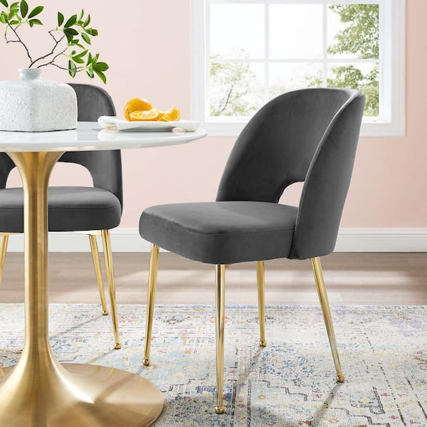 MODWAY Rouse Charcoal Dining Room Side Chair