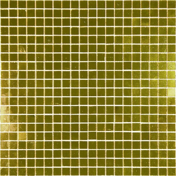 Apollo Tile Altin Glossy Silver 11.6 in. x 11.6 in. Glass Mosaic Wall and Floor Tile (18.69 sq. ft./case) (20-pack)