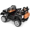 Costway 12-Volt MP3 Kids Ride On Truck Car RC Remote Control with LED Lights Music GHM0380BK