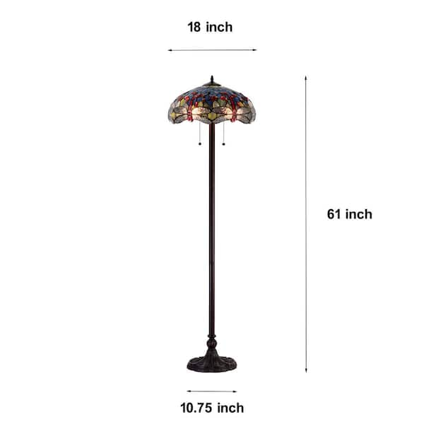 Tiffany top Style Contemporary Jeweled Floor Lamp 18