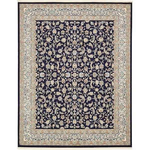 Narenj Leeds Navy Blue 8' 0 x 10' 0 Area Rug