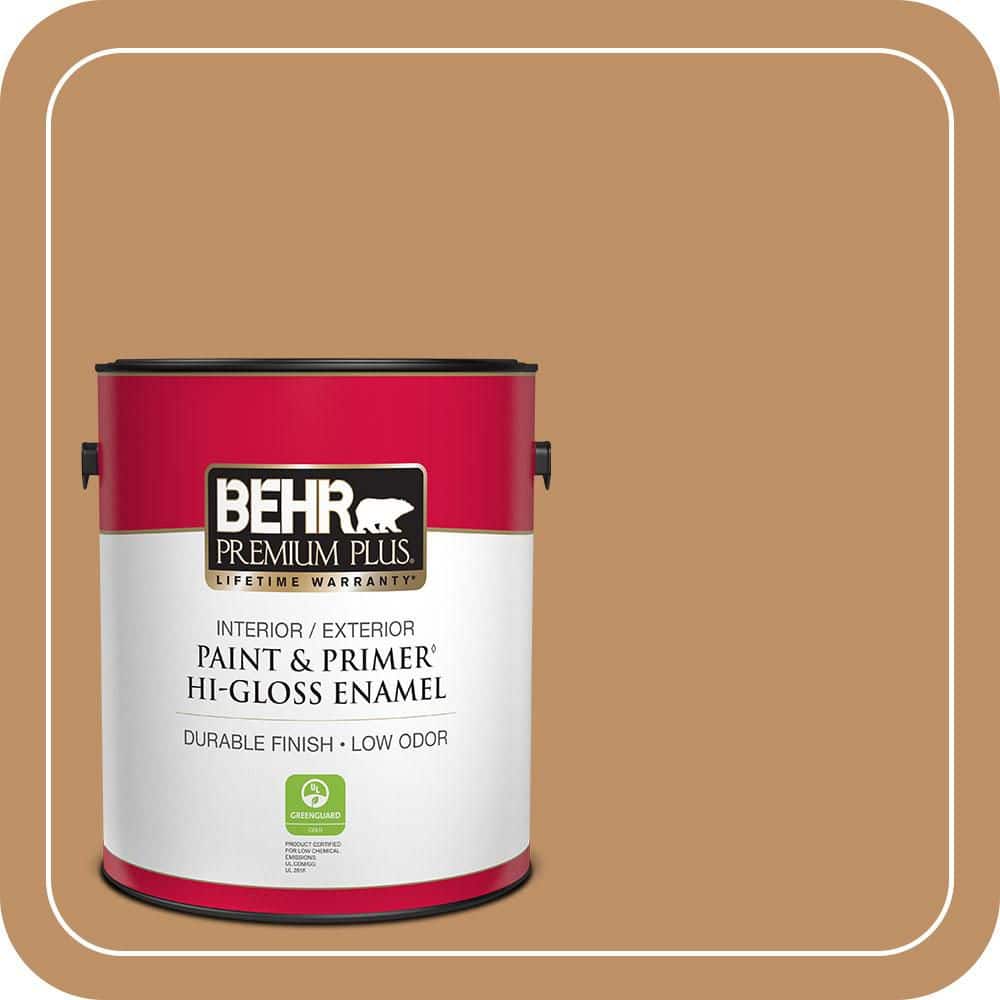 1 gal. Home Decorators Collection #HDC-CL-15 Burnished Caramel Hi-Gloss Enamel Interior/Exterior Paint & Primer price history on PriceWatchPro