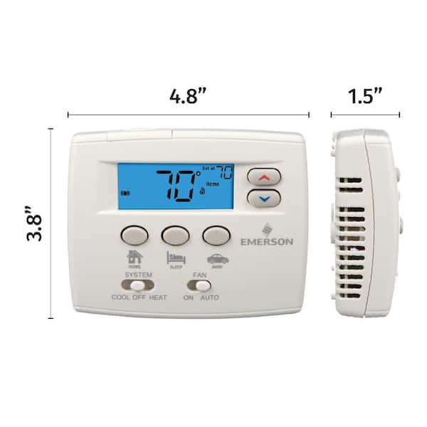 80 Series Blue, Non-Programmable, Single Stage (1H/1C) Easy Set Thermostat
