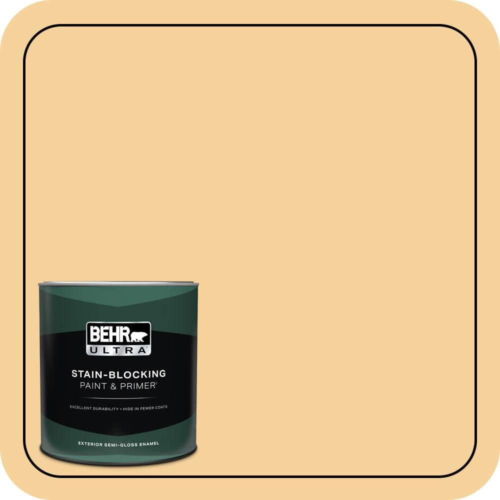 1 qt. #320C-3 Honey Butter Semi-Gloss Enamel Exterior Paint & Primer price history on PriceWatchPro