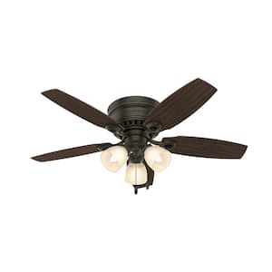 Hatherton 46 in. Indoor New Bronze Ceiling Fan with Light Kit