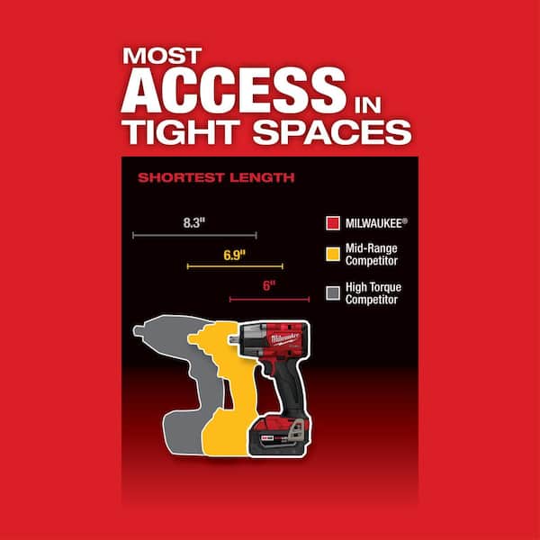 みー Milwaukee M18 FUEL 18V Lithium-Ion Brushless Cordless 1/2 in