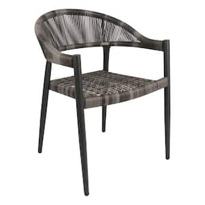 Woven Noir Outdoor Dining Chair