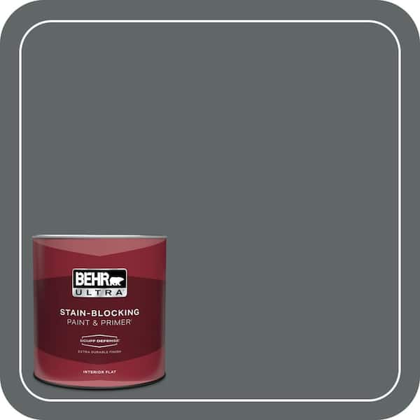 BEHR ULTRA 1 qt. #N450-6 Binary Star Extra Durable Flat Interior Paint & Primer