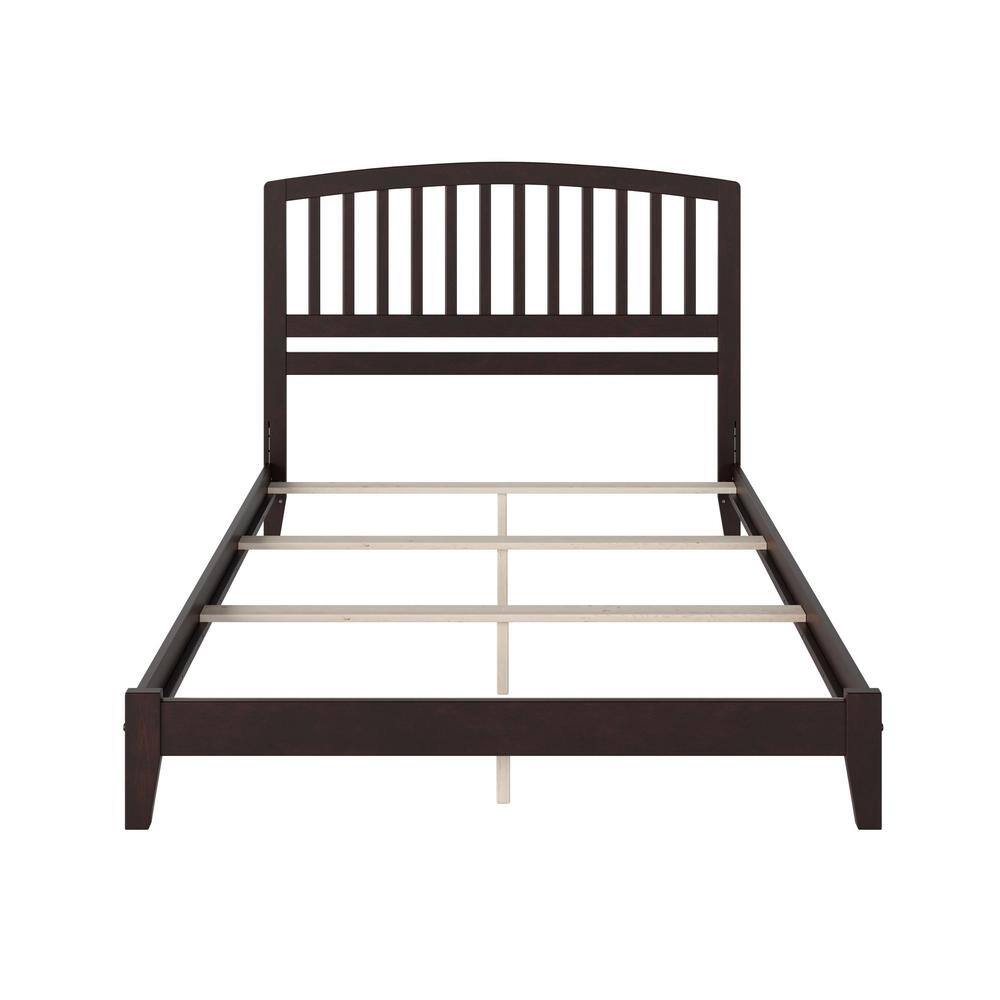 Richmond Traditional Queen Bed with Mission-Style Headboard in Stained Wood