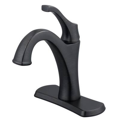 Architectural Modern Single Hole Single-HandleBathroom Faucet in Oil Rubbed Bronze