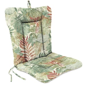 38 in. L x 21 in. W x 3.5 in. T Outdoor Wrought Iron Chair Cushion in Wesley Almond