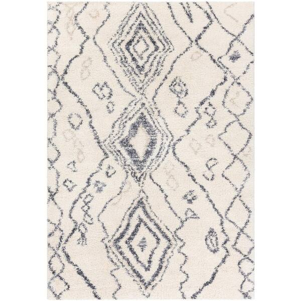 Artistic Weavers Puffy shag Cream 7 ft. x 9 ft. Global Indoor Area Rug