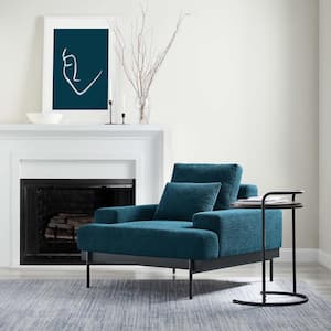 Proximity Upholstered Fabric Armchair in Azure