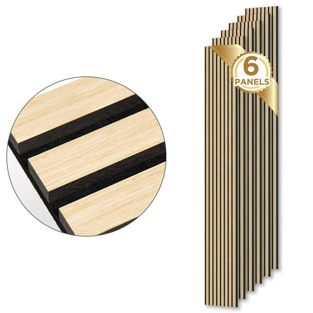 新品未使用　co+feウッドボード comforthomi 0.83 in. x 0.66 ft . x 7.84 ft. White Oak Finished MDF