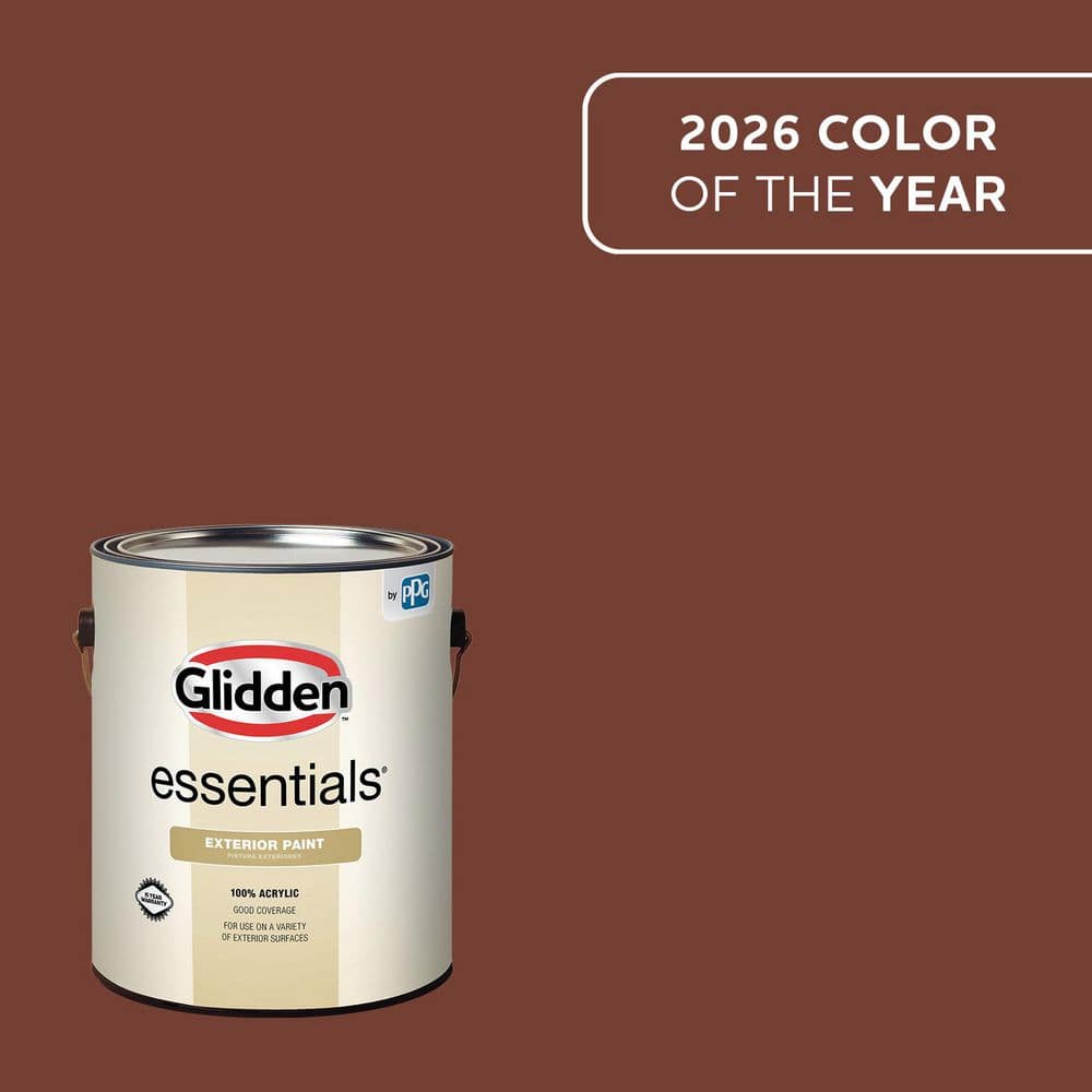 Glidden Essentials 1 gal. PPG1060-7 Warm Mahogany Semi-Gloss
