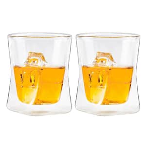 Moderna Artisan Series 10 oz. Double Wall Whiskey Glasses (Set of 2)