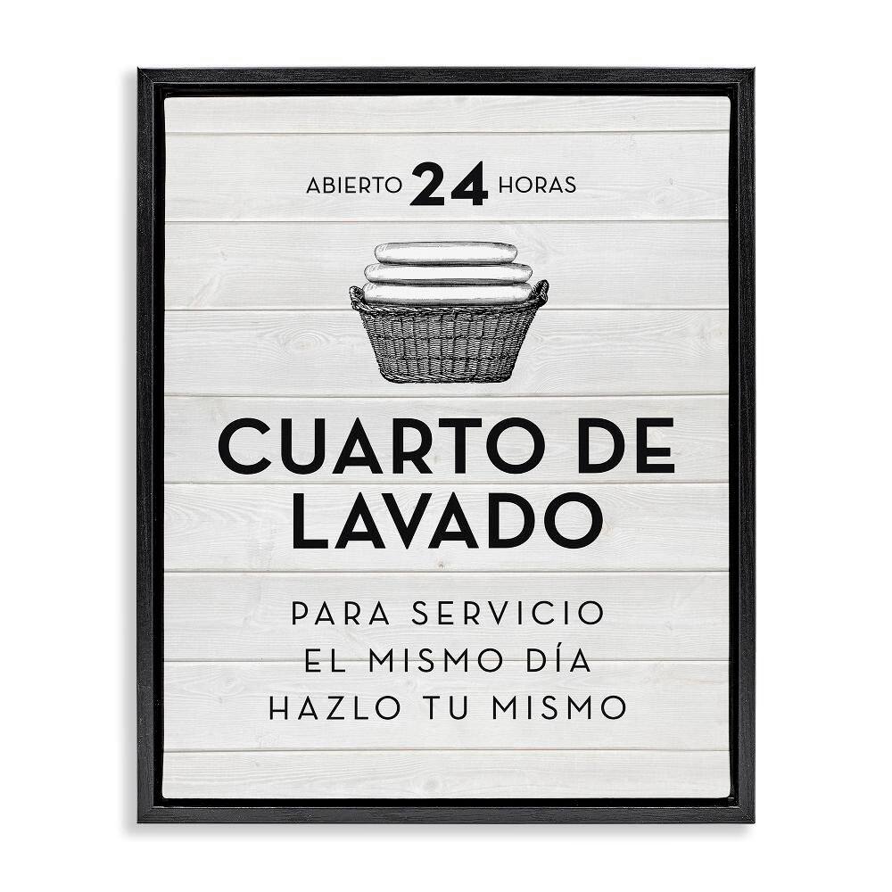 Vintage Laundry Ad Farmhouse by Lettered and Lined Black Floater Frame Typography Graphic Art Print 21 in. x 17 in. price history on PriceWatchPro