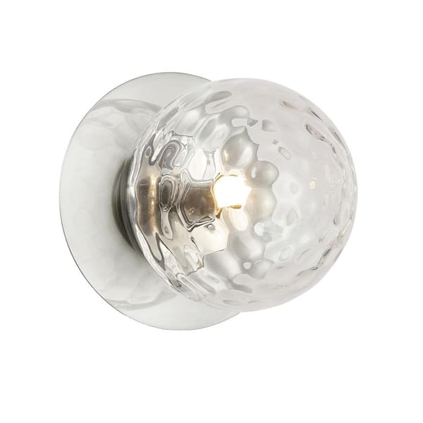 Dainolite Burlat 1-Light LED Compatible Polished Chrome Wall Sconce