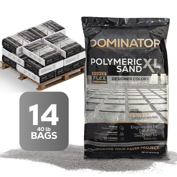 40 lbs. XL Polymeric Sand Titanium Gray Pallet (14 Bags)