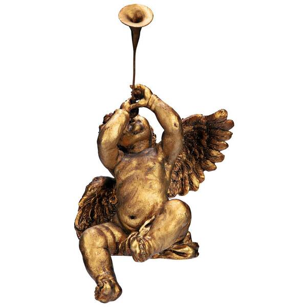 Design Toscano 13.5 in. H Trumpeting Angels of St. Peters Design Toscano 13.5 in. H Trumpeting Angels of St. Peters