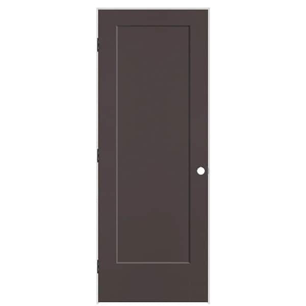 Masonite 30 in. x 80 in. 1-Panel Lincoln Park Right-Hand Solid Core Willow Wood Molded Composite Single Prehung Interior Door