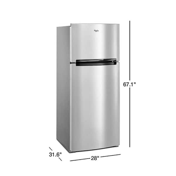 Whirlpool 18 cu. ft. Top Freezer Refrigerator in Fingerprint