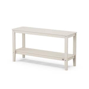 Newport Rectangular Sand Plastic Outdoor Console Table