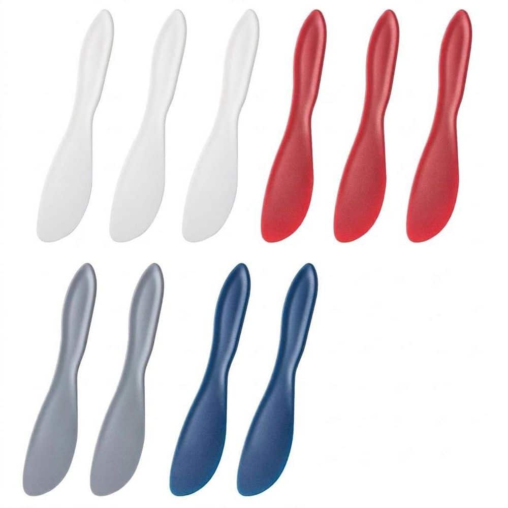 10-Pack Multicolor Plastic Butter Spreader Knives, Food-Safe Spreaders for Butter, Cheese and Jam durable price history on PriceWatchPro