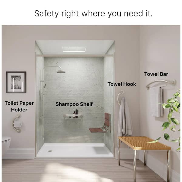 HEALTHCRAFT Plus, 14 Concealed Screw Grab Bar Crescent Ring