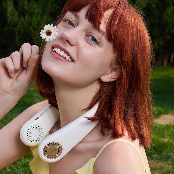 COOLIFY WEARABLE AIR CONDITIONER 首かけ扇風機 white-torras-personal-fans-