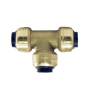 3/8 in. Brass Push-To-Connect Tee Fitting