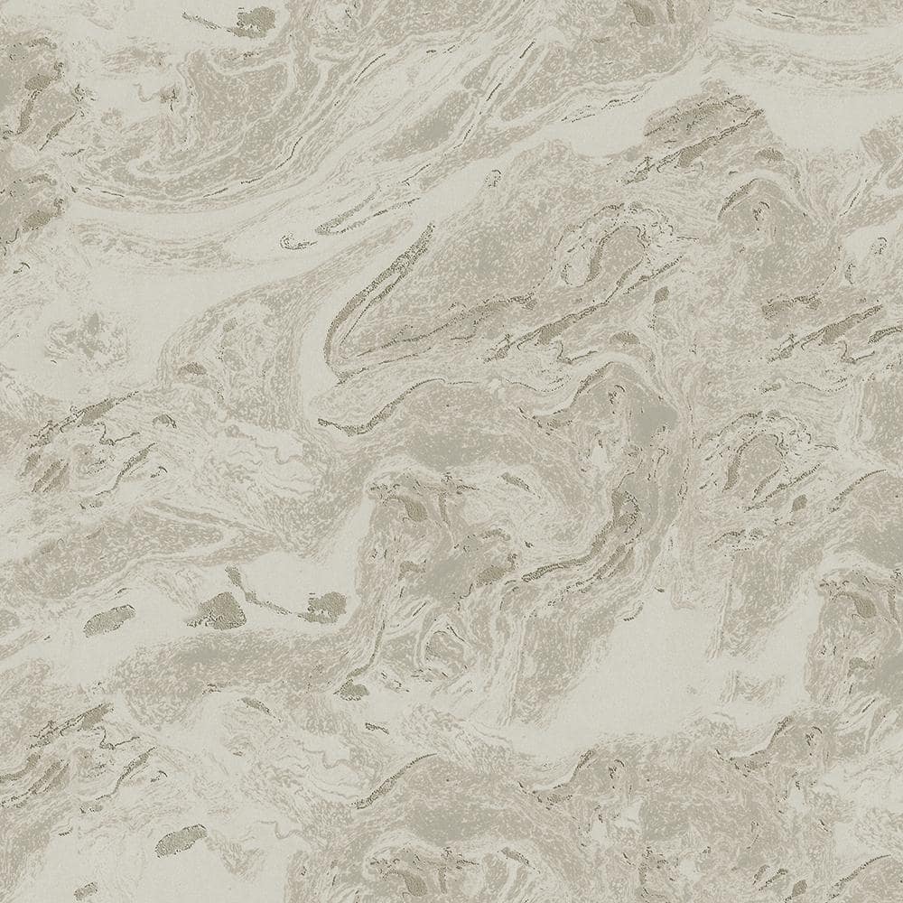 Reyne Taupe Marble Paper Strippable Roll (Covers 57.8 sq. ft.)