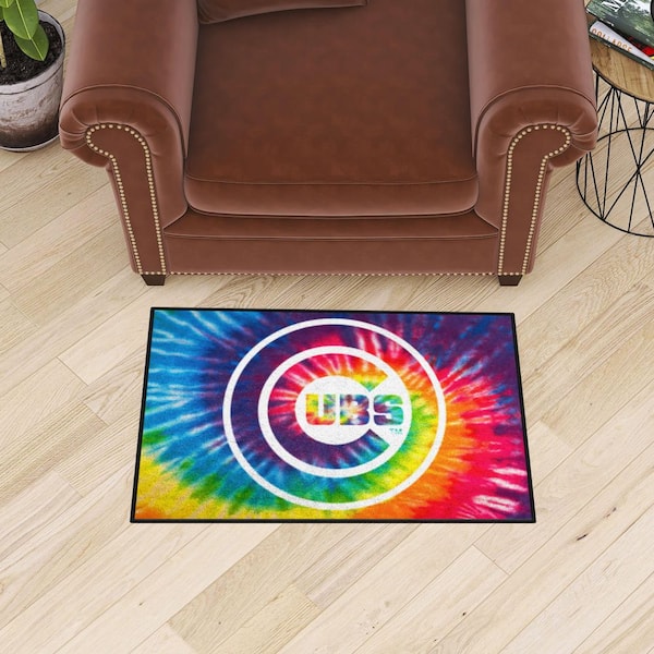 Chicago Cubs Tie Dye 2 ft. x 3 ft. Starter Mat Area Rug