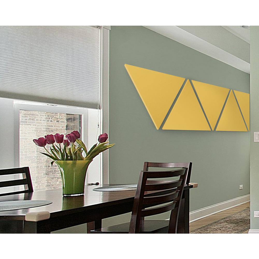 Black Fabric 24 in. x 24 in. Acoustic Wall Panels (2-Pack)