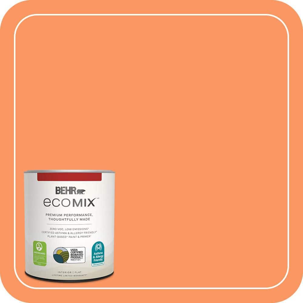 BEHR ECOMIX 1 qt. #230B-5 Indian Paint Brush Flat Plant-Based Interior ...