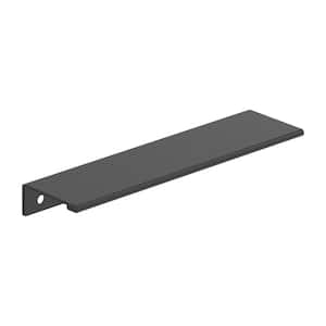 Streamline II 6 in. Center-to-Center (152mm) Modern Matte Black Cabinet Edge Pull