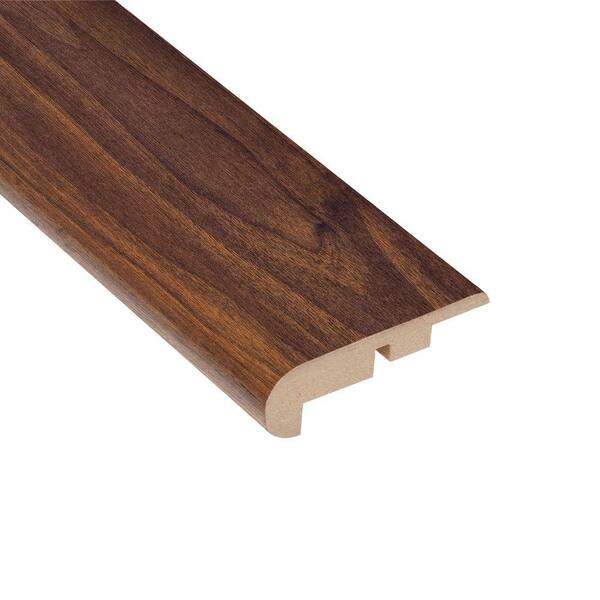 Home Legend High Gloss Ladera Oak 7/16 in. Thick x 2-1/4 in. Wide x 94 in. Length Laminate Stair Nose Molding
