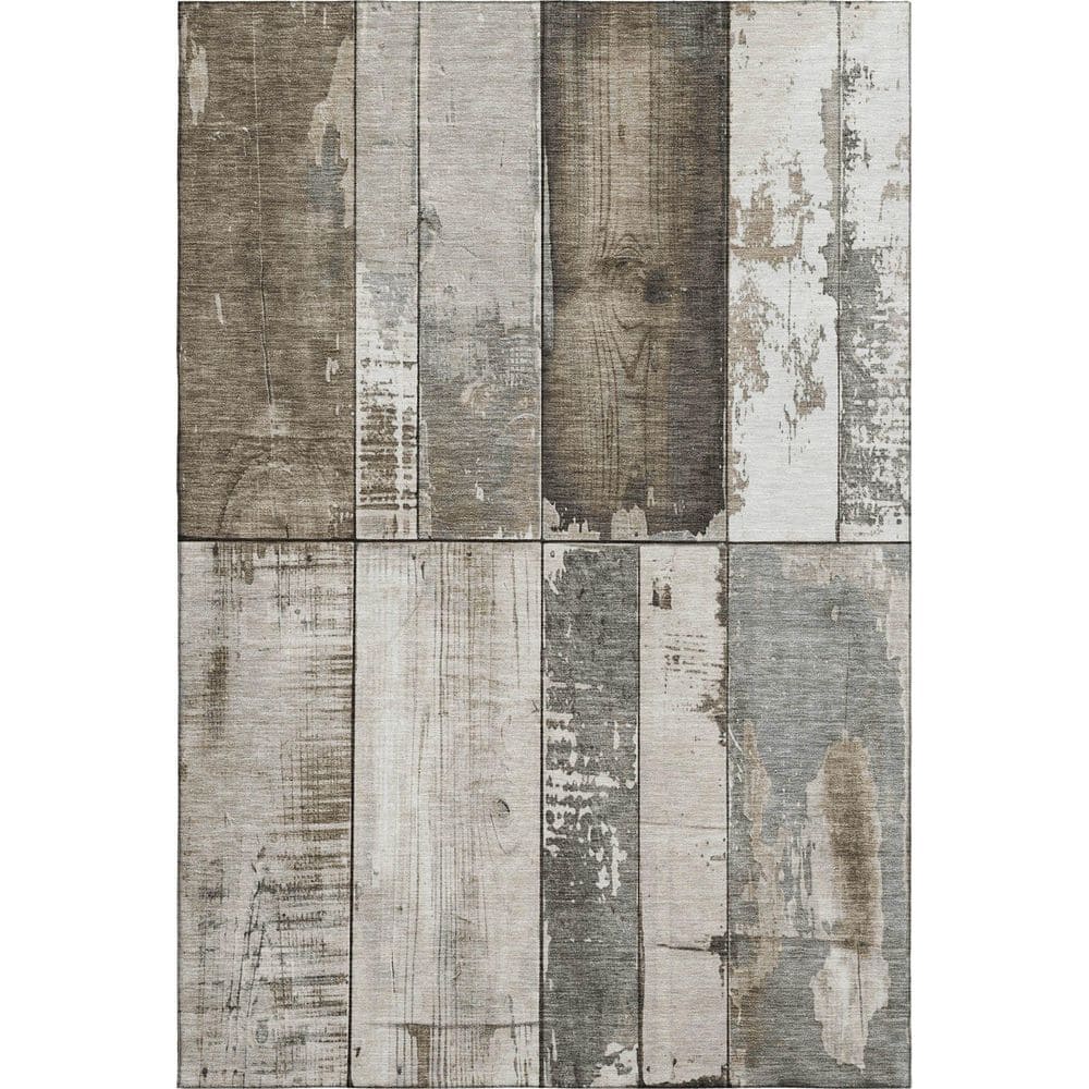 Mayfield Premium Machine Washable Abstract AMF1877 Taupe 3 ft. x 5 ft. Area Rug price history on PriceWatchPro