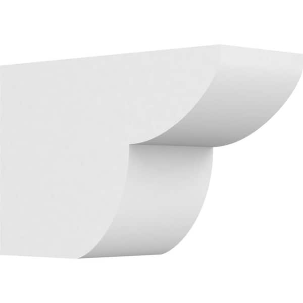 Ekena Millwork 5 in. x 8 in. x 12 in. Standard Crestline Architectural Grade PVC Rafter Tail Brace