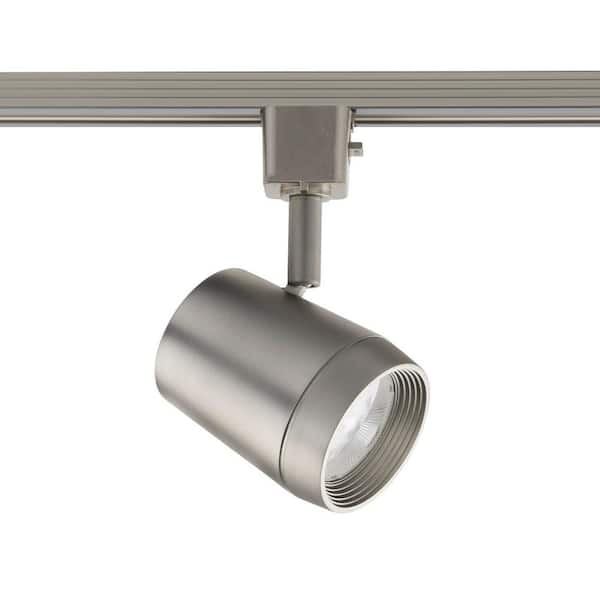 Ocularc 7011 Brushed Nickel Integrated LED 5CCT Fixed Track Hardwired Track Lighting Cylinder J/J2 Track Head