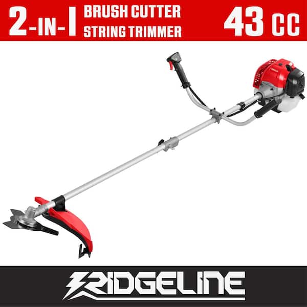43cc 2-Stroke 2 in 1-Gas Brush Cutter and String Trimmer