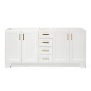 Taylor 72 in. W x 21.5 in. D x 34.5 in. H Double Freestanding Bath Vanity Cabinet Only in White