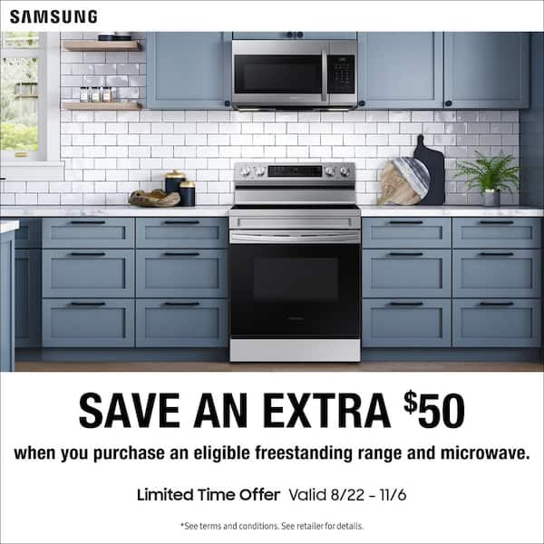 Samsung 1.7 Cu. Ft. Fingerprint Resistant Stainless Steel Over-The-Range outlet Microwa