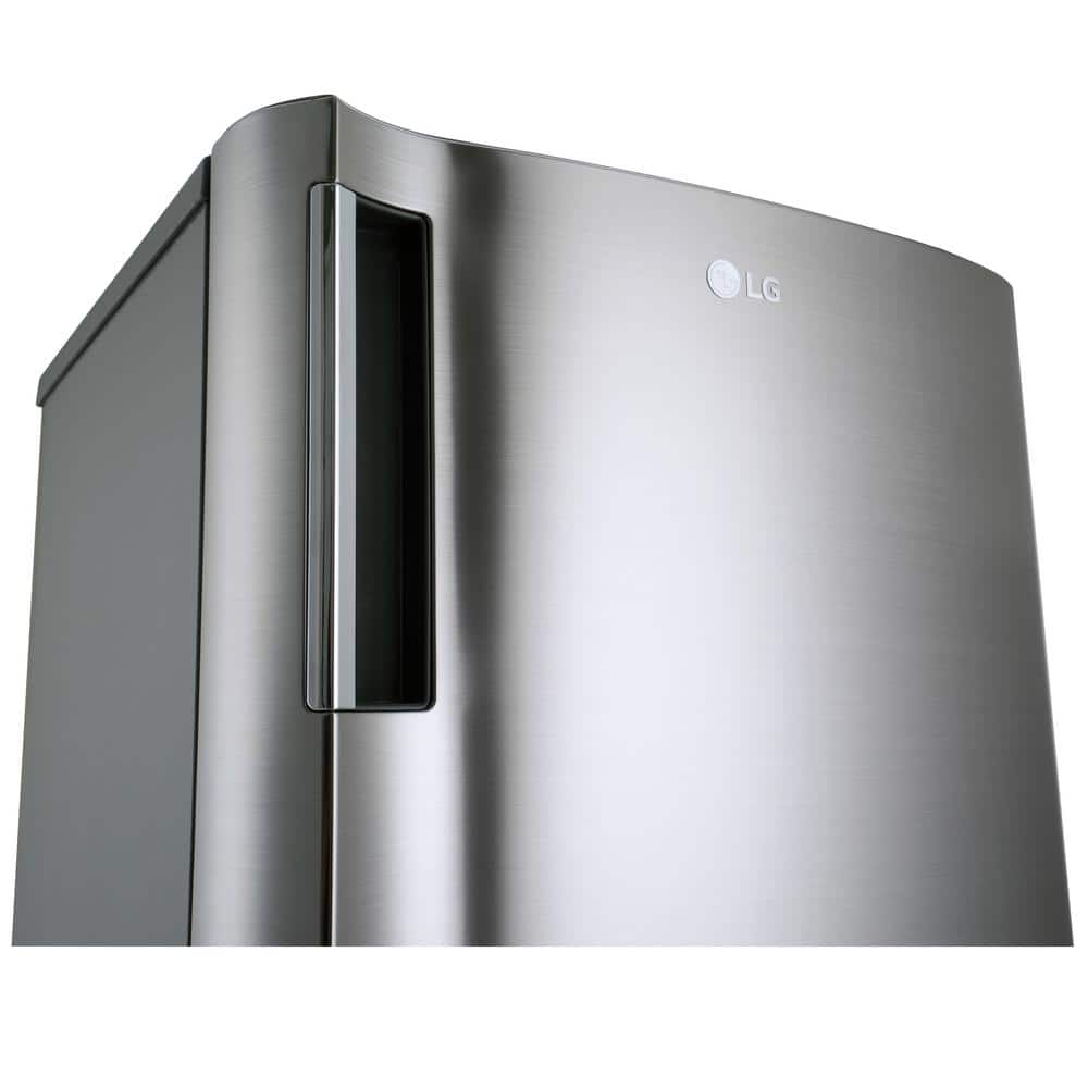 Compact Platinum Silver Single Door Refrigerator with Energy Star