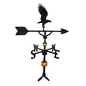 32 in. Deluxe Black Full Bodied Eagle Weathervane