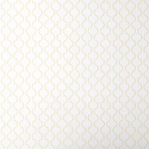 Chateau Ogee Pale Yellow Non-Pasted Wallpaper Roll (Covers Approx. 52 sq. ft.)