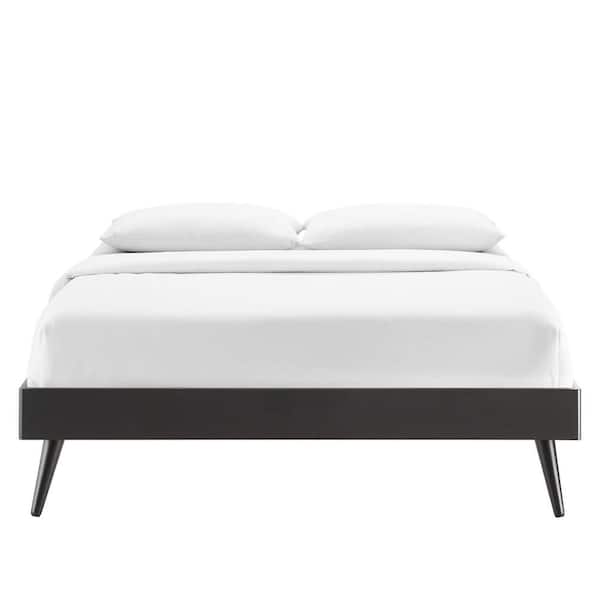 Margo in Black Full Wood Platform Bed Frame